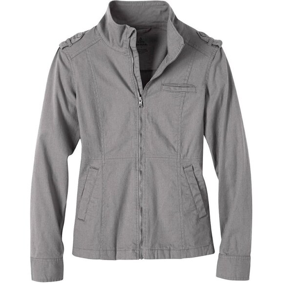 Prana Mayve Utility Jacket Gray Size Small - Picture 1 of 11
